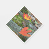 Happy Birthday herfstbladeren Servet (Hoek)