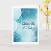 Happy Birthday Het is je dagnaam Blauwe Balloons Kaart (Gele Bloem)