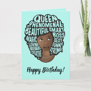 Happy Birthday, het stimuleren van vrouwen, Blauwg Kaart