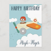 Happy Birthday High-flyer Briefkaart (Voorkant)
