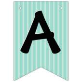 Happy Birthday Hippo Cute Party Animal Vlaggetjes (Derde vlag)