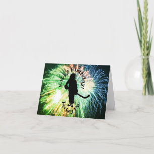 Happy Birthday Hockey Fan, Silhouette Kaart