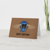 Happy Birthday Hockey Goalie Mask Wenskaart Kaart (Voorkant)