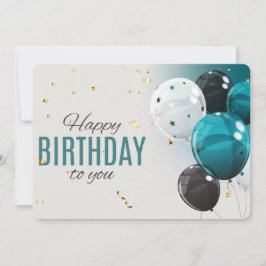 Happy Birthday Holiday Card Feestdagenkaart