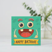 Happy Birthday Holiday Card Feestdagenkaart (Staand voorkant)