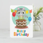 Happy Birthday Holiday Card Feestdagenkaart (Staand voorkant)