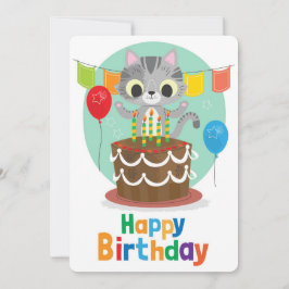 Happy Birthday Holiday Card Feestdagenkaart