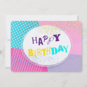 Happy Birthday Holiday Card Feestdagenkaart (Voorkant)