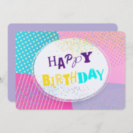 Happy Birthday Holiday Card Feestdagenkaart