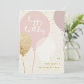 Happy Birthday Holiday Card Feestdagenkaart (Staand voorkant)