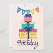 Happy Birthday Holiday Card Feestdagenkaart (Voorkant)