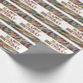 Happy Birthday Hologram Cadeaupapier (Hoek)