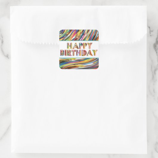Happy Birthday Hologram Stickers (Tas)