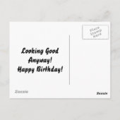 Happy Birthday Hond Humor Briefkaart (Achterkant)