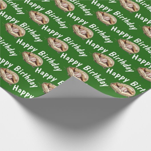 Happy Birthday honkbal in handschoen Cadeaupapier (Hoek)