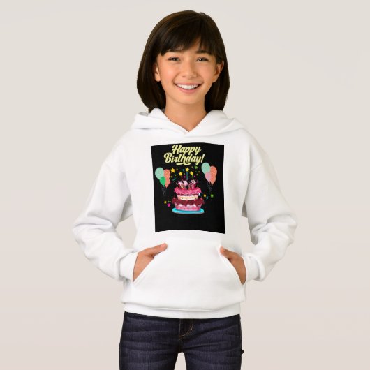 " Happy Birthday" hoodies (Voorkant volledig)