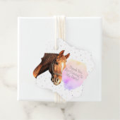 Happy Birthday Horse Back Riding  Animal Kind Bedankjes Labels (In situ)