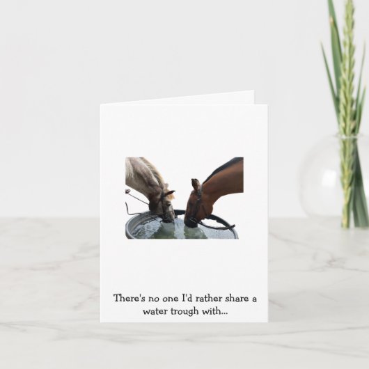 Happy Birthday Horse Friend Kaart (Voorkant)