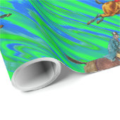 Happy Birthday Horse Fun Cadeaupapier (Rol Hoek)