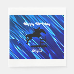 Happy Birthday Horse Hunter Jumper Equestrian Servet