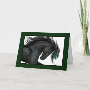 Happy Birthday Horse Kaart beroemd gemaakt door Bi