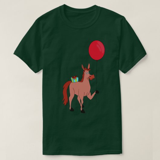 Happy Birthday Horse T-shirt (Design voorkant)