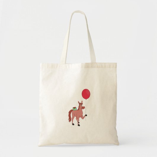 Happy Birthday Horse Tote Bag (Voorkant)