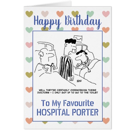 Happy Birthday Hospital Porter (Voorkant)