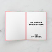 Happy Birthday Hot-Tea Kaart (Binnen)