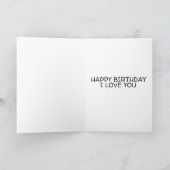 HAPPY BIRTHDAY HOUDT VAN JE ZWARTE CAT-KAART KAART (Binnen)