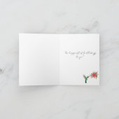 Happy Birthday Hummingbird Cake Kaart (Binnen)