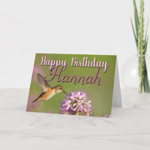 Happy Birthday Hummingbird Kaart