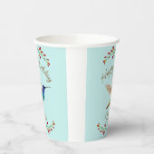 Happy Birthday Hummingbird Papieren Bekers (Links)