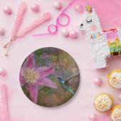 Happy Birthday Hummingbird Papieren Bordje (Feest)