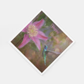 Happy Birthday Hummingbird Servet (Hoek)