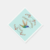 Happy Birthday Hummingbird Servet (Hoek)