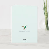 Happy Birthday Hummingvogels Kaart (Achterkant)