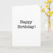 Happy Birthday humor card Kaart (Gele Bloem)