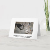 Happy Birthday humor - puppyvrienden Kaart (Achterkant)