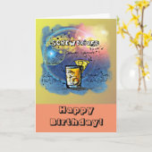 Happy Birthday Humor - Screwdriver Recept Kaart (Gele Bloem)