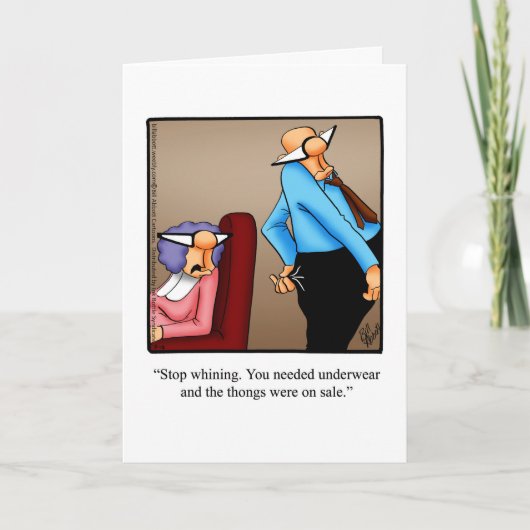 Happy Birthday Humor Wenskaart Kaart (Voorkant)