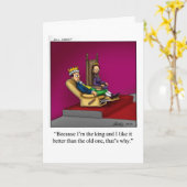 Happy Birthday Humor Wenskaart voor Hem Kaart (Gele Bloem)