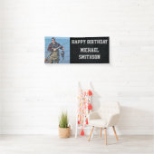 Happy Birthday Hunting Mannen Photo Banner (Insitu)