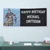 Happy Birthday Hunting Mannen Photo Banner (Beurs)