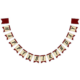 Happy Birthday Hunting Theme Vlaggetjes