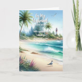 Happy Birthday Husband Bedankkaart (Voorkant)