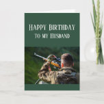 Happy Birthday Husband Hunting Camouflage Kaart<br><div class="desc">Dingen waar je dol op bent van Happy Birthday Husband voor mensen die houden van buiten jagen,  natuur en of wildernis</div>