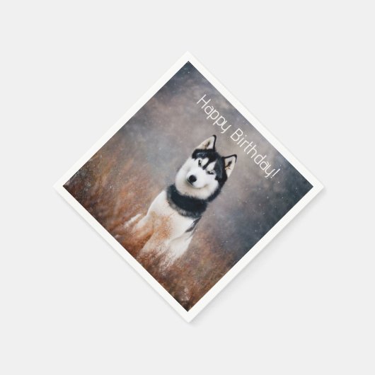 Happy Birthday Husky Servet (Hoek)