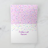 Happy Birthday Ice Cream-behandelingen Kaart (Binnen)