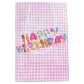 Happy Birthday Ice Cream-behandelingen Medium Cadeauzakje (Voorkant)